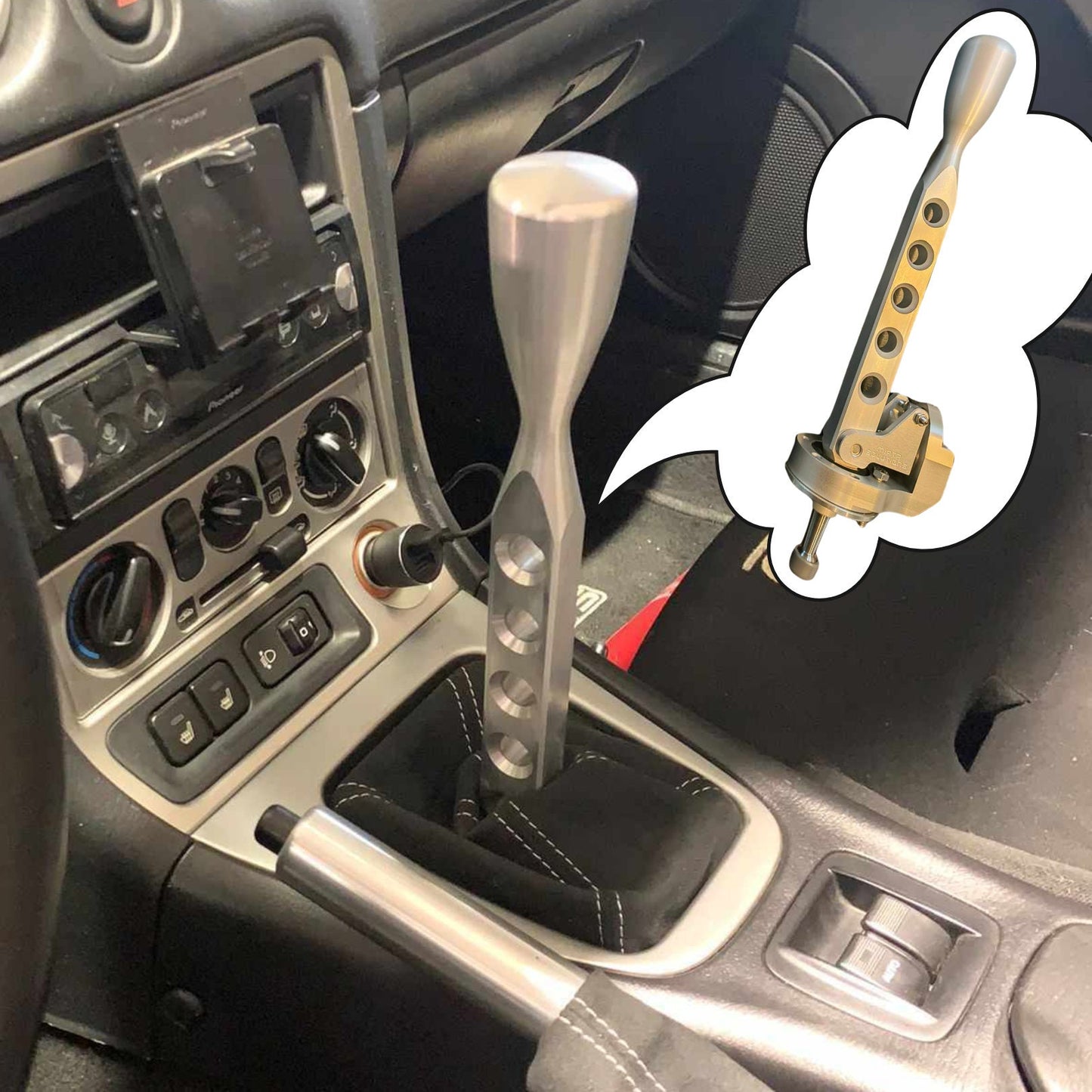 Short Shifter cnc aluminium do mazdy mx5 na nb 5/6 biegów