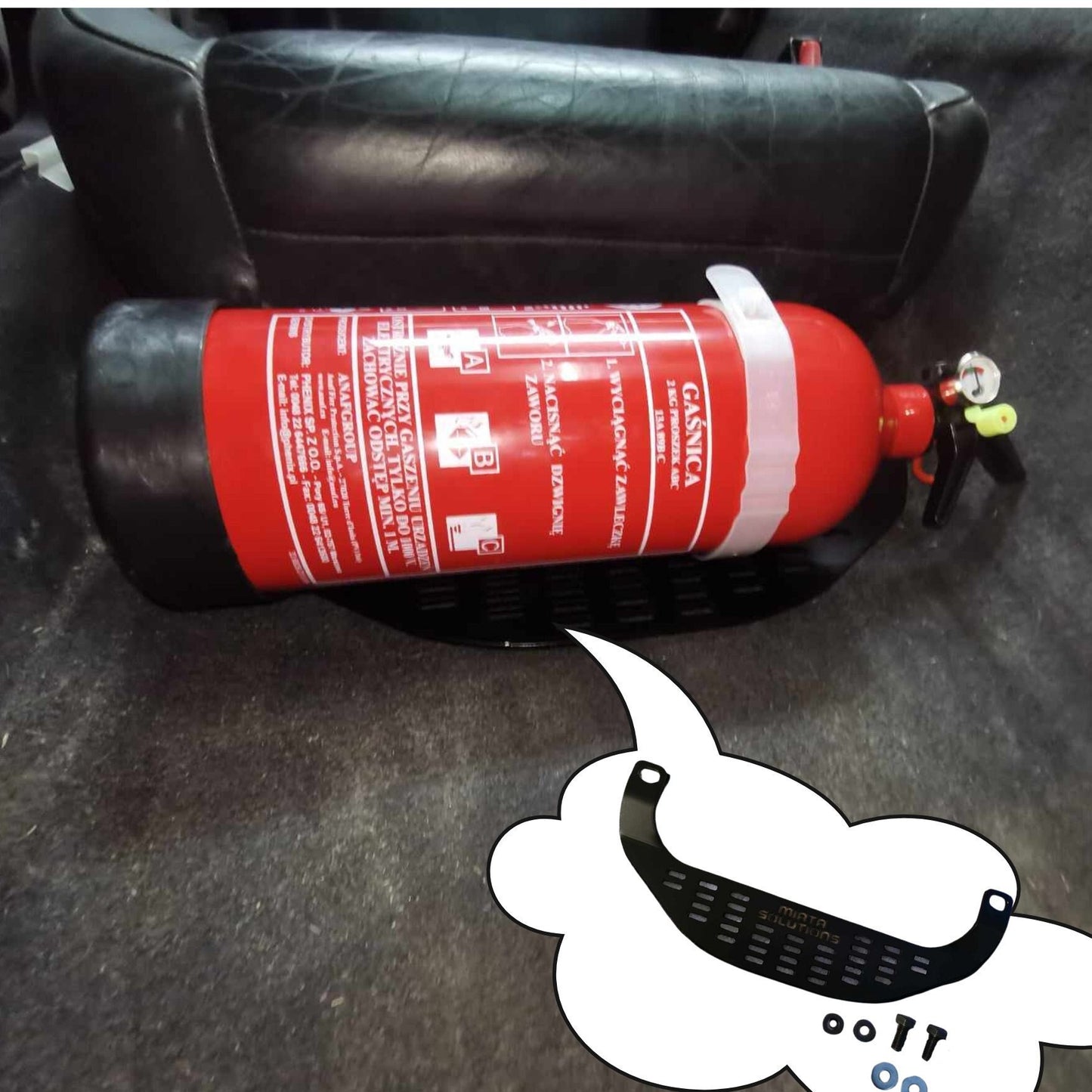 Mocowanie gaśnicy do  Mazda mx-5 na/nb/nbfl