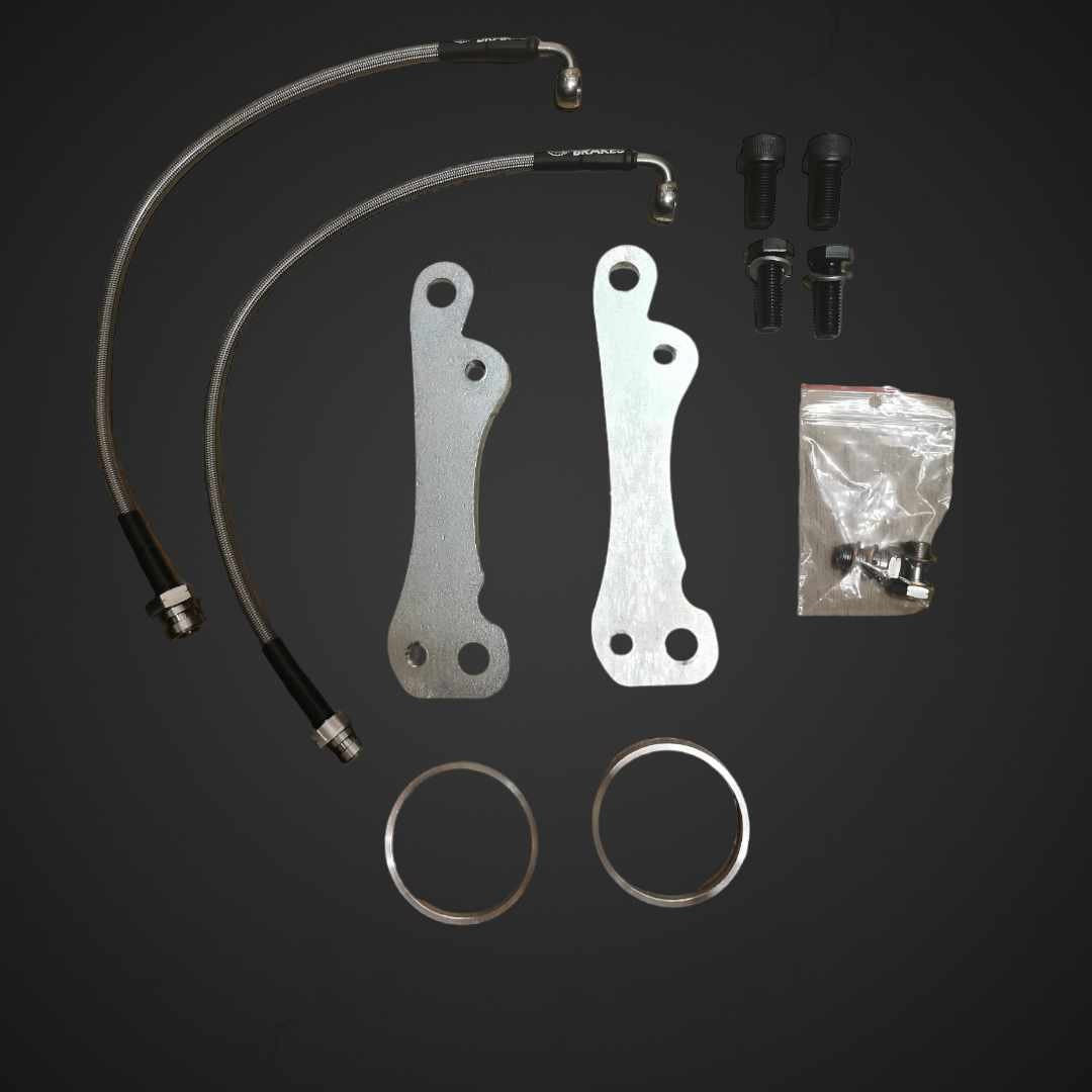 Big brake Adapter kit 4 piston callipers 300 mm discs for mazda mx5 na nb nbfl